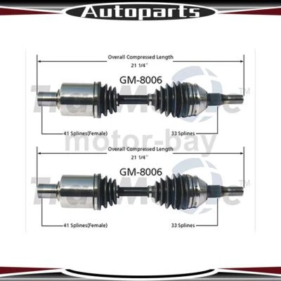 Front Left Front Right CV Joint Cv Axle Shaft Assembly For Cadillac Allante 1993 - Image 1 of 2