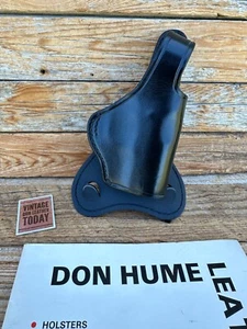 Don Hume H720 40K9 Black Leather Paddle Holster For KAHR K9 K40 K9 P9 P40 CW9 - Picture 1 of 6