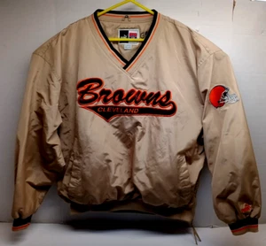 Vintage Puma Cleveland Browns Windbreaker Pullover Jacke Creme Farbe Herren Gr. XL - Bild 1 von 7