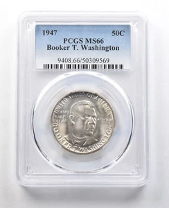 1947 Booker T Washington Commemorative Half Dollar MS66 PCGS *8888 - Picture 1 of 3