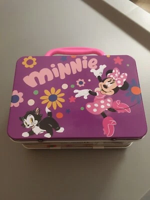 Mini lonchera de metal pequeña para niños con flores y gatitos Foto 1 de 4
