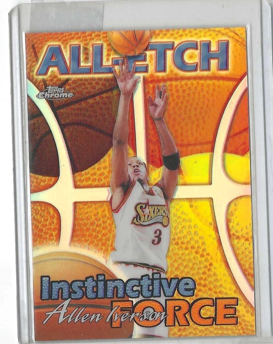 1999-00 Topps Chrome All-Etch Refractor Allen Iverson Silver Philadelphia 76ers