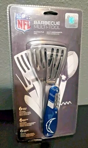 The Sports Vault NFL Los Angeles Chargers Barbecue Multi-Tool 6 Utensils New - Picture 1 of 5