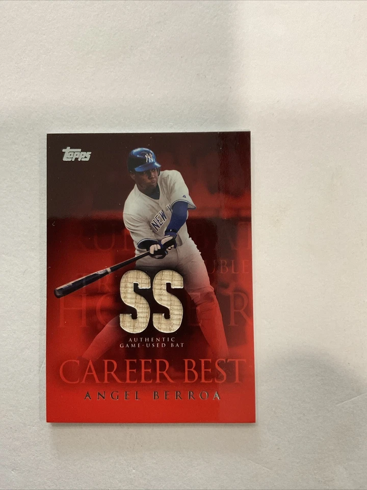 2009 Topps Career Best #CBR-AB Angel Berroa Game Used Bat NY Yankees ⚾️♨️F - Image 1 of 4