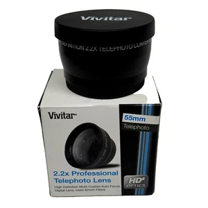 Vivitar 2.2x Professional Telephoto Lens 55mm High Def HD HD4 - Picture 1 of 11