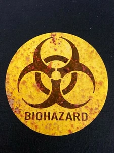 warning QUARANTINE bio hazard AREA  vintage look sign WARNING  blood splatter - Picture 1 of 3