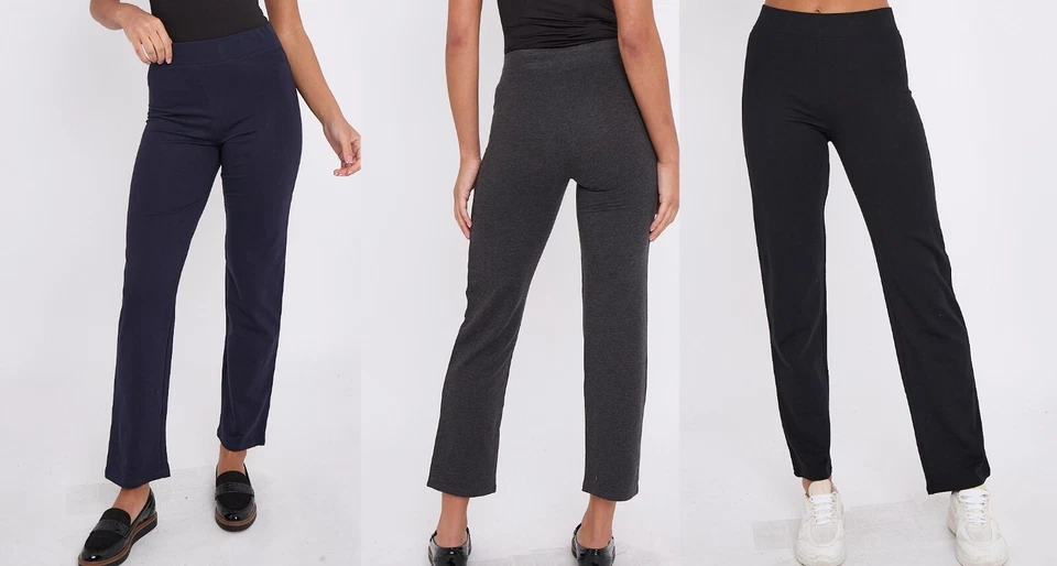 Ladies Cotton Rich Jogger Stretch Straight Trouser Sport Active M&S UK Size - Image 1 of 4