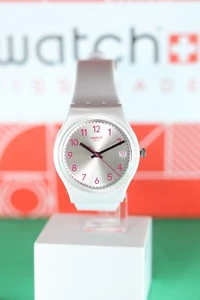 Limited Edition Swiss Swatch White PEARLAZING Quartz Ladies Watch 34MM GW411 - Picture 1 of 14