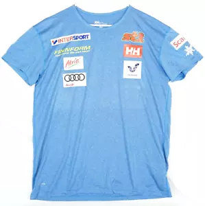 Camiseta de entrenamiento Helly Hansen Finland Ski Team azul para hombre talla XL - Imagen 1 de 6