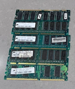 Lot of 5 Micron MT8LSDT1664AG-133E1 RAM Memory 128MB SYNCH + More - Picture 1 of 2