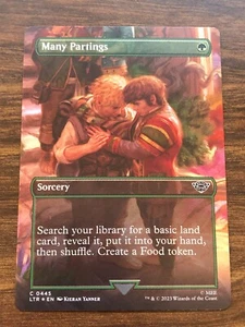 Magic The Gathering El Señor de los Anillos Muchas despedidas 445 FOIL BOARDERLESS CASI NUEVO+ - Imagen 1 de 1