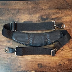 TUMI Ersatz Schultergurt - verstellbar Nylon mit Lederpolster - schwarz - Bild 1 von 16