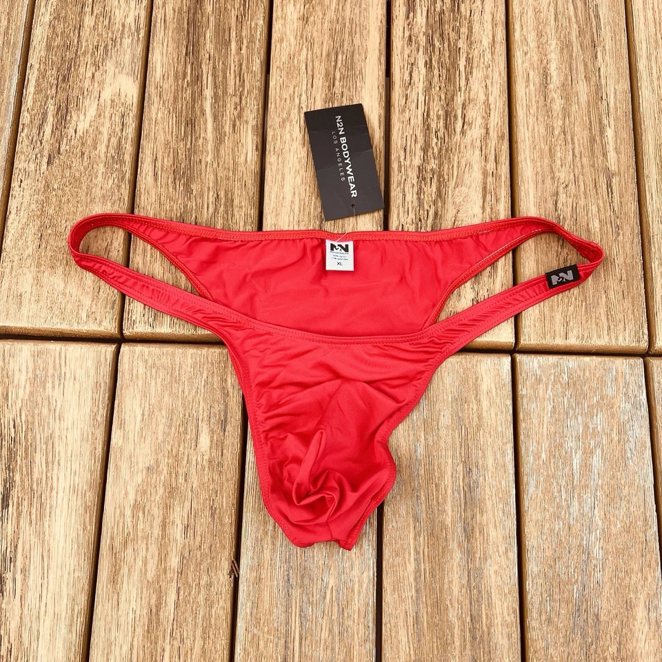 N2N Bodywear Hombres Rojo Brasileño Boykini Bikini Baño Traje de Baño Talla M L XL Foto 1 de 4