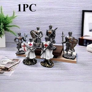 Nordic Holy War Knight Crusader Warrior Statue Figurine Model Collection 1x - Picture 1 of 28