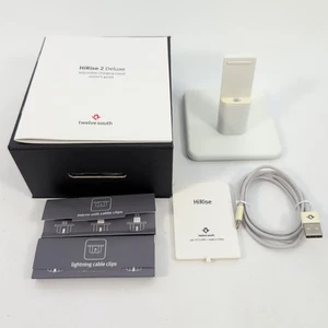 Twelve South HiRise 2 Deluxe Adjustable Charging Stand iPhone iPad White - Picture 1 of 5