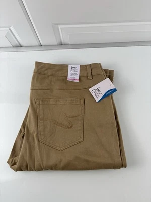 NUEVO CON ETIQUETAS JMS by Hanes Pantalones Cortos de Sarga de Corte Clásico Pierna Recta para Mujer 18W Foto 1 de 4