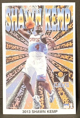 Shawn Kemp Cleveland Cavaliers #3013 NBA Mini Poster Approx 3 1/4" x 5" Inch Cover