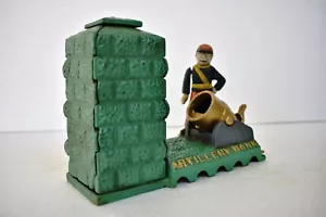 Vintage Artillery Bank Cast Iron Mechanical Money Box Coin Savings Collectible"3 - Picture 1 of 4