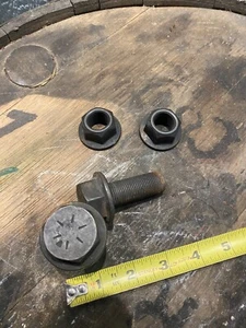 2 Hex Head Flange Bolts 3/4"- 16 x 2" Long "2 Bolts" Grade 8 with nuts - Picture 1 of 3