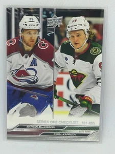 Nathan MacKinnon/Kirill Kaprizov 2023-24 Upper Deck Series 1 Hockey # 200 - Picture 1 of 2