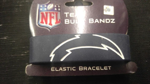 San Diego Chargers Bulk Bandz Elastic Wrist Band Bracelet Cover