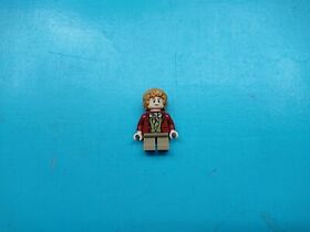 Lego Lord of Rings Minifigure Hobbit Bilbo Baggins Dark Red Coat 79004 79013!