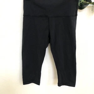 Leggings Lululemon Mujer 10 Negros Cintura Elástica Sólida MIDI Elastizados Atletismo - Imagen 1 de 13