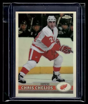 1999 O-Pee-Chee Chrome Refractor #219 Chris Chelios Red Wings HOF - Image 1 of 2