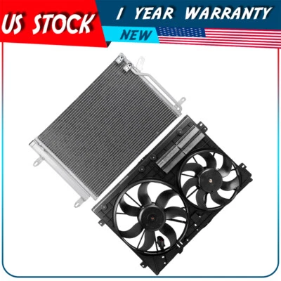 Engine Cooling Fan and AC Condenser Assembly For 2013-2014 Volkswagen Beetle - Image 1 of 4
