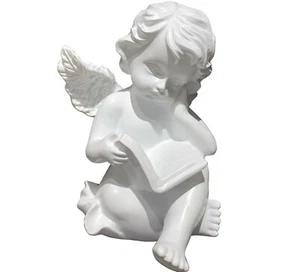 6,25" Lesebuch Engel Statue Cherub Flügel Figur Regal Sitter Sammlung - Bild 1 von 6