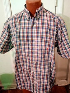 Wrangler Jean Co Twenty X Men's XL Plaid Short Sleeve Button Down. - Picture 1 of 3