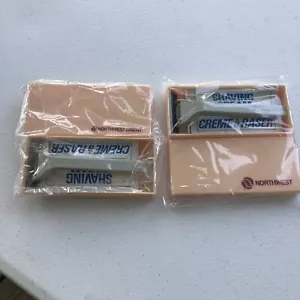 Coppia di kit da barba vintage Northwest (Orient) Airlines inutilizzati, sigillati - Foto 1 di 9