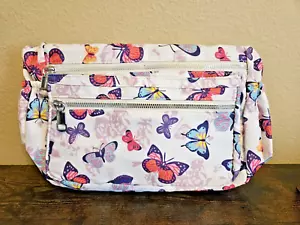 Colorful Butterfly Crossbody Shoulder Bag Adjustable Strap Pocket Nylon - Picture 1 of 9