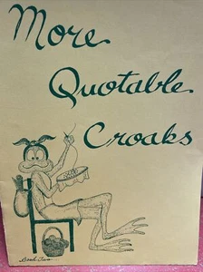 Quotable Croaks Counted Cross Stitch Frog Quotes Anns Cottage of Needlework BK 2 - Picture 1 of 2