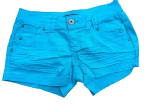 David Bittom Buffalo Turquoise Denim Shorts Women’s Small - Picture 1 of 13