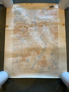 Long Lake NY 1944 Vintage Topographic Map PUBLIC WORKS GEOLOGICAL SURVEY - Picture 1 of 12