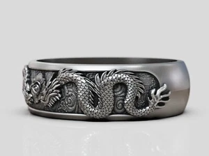 Anello modello cera drago giapponese per fusione cera persa gioielli resina cera colata - Foto 1 di 7
