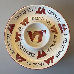 Bandeja para servir comidas Virginia Tech Hokies, Dip & Chip, bandeja para verduras 12,2" SIN FL AWS - Imagen 1 de 9