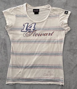 VTG  Y2K Tony Stewart #14 NASCAR Baby Tee M Old Spice Racing Chase Authentic - Picture 1 of 13