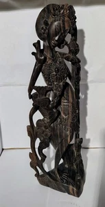 Indonesische handgeschnitzte Statue Mahagoni Palisander? Holzschnitzerei - Bild 1 von 16