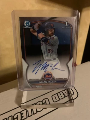 Nolan McLean 2023 Bowman Draft Chrome Prospect Auto #CDA-NM - Image 1 of 2