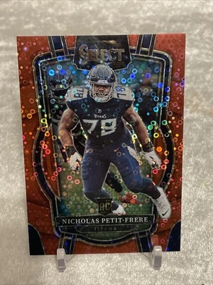 2022 PANINI SELECT FOOTBALL NICHOLAS PETIT-FRERE #205 RC RED DISCO PRIZM SP#/49 - Image 1 of 4