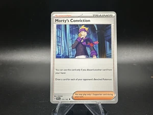 Mortys Conviction - 155/162 Scarlet & Violet: Temporal Forces - Pokémon TCG - Picture 1 of 2