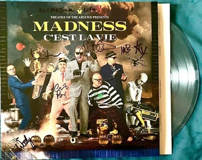 MADNESS - THEATRE OF THE ABSURD CLEAR LP PERSONALLY HAND SIGNED WITH LYRICS - Image 1 of 4