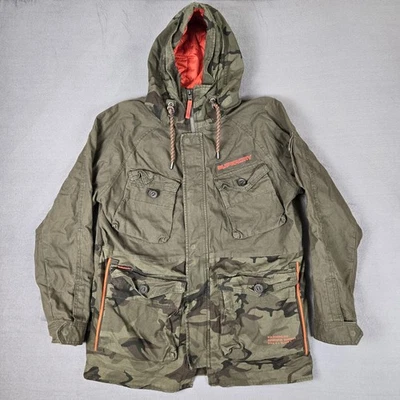 Superdry Chaqueta Hombre XL Edición Rookie Edición Militar Camuflada Bolsillo Carga M65 Foto 1 de 4