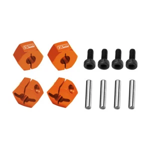 GPM Aluminum Front & Rear Clamp Type Wheel Hub 12mm Orange for 1/16 Mini Maxx - Picture 1 of 2