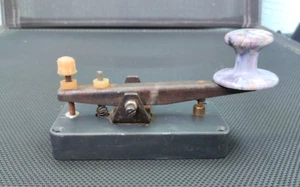 Vintage USSR Soviet Telegraph key Soviet Military Morse Code - Zdjęcie 1 z 8