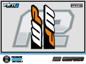 WP UPPER FORK DECALS MOTOCROSS GRAPHICS MX GRAPHICS DECALS STICKERS For KTM - Picture 1 of 1
