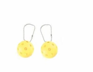 PICKLEBALL MARKETPLACE - (SET OF 2) Pickleball Keychains - Great For Hanging/Bag - Picture 1 of 2