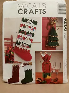 Patrón de costura McCall's 4266 para decoración navideña - SIN CORTAR - Imagen 1 de 1
